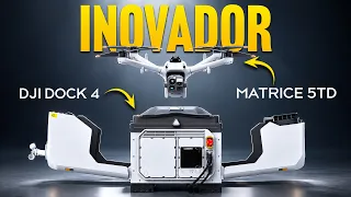 DJI Dock 4 inova e troca bateria de drone sozinha
