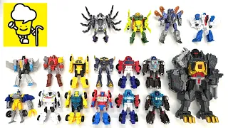 Transformers Cyberworld collection Optimus Prime Megatron Bumblebee Grimlock robots to vehicles