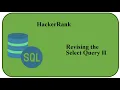 HackerRank solution Basic Select Q 02 revising the select query II MySQL