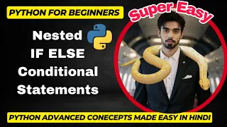 nested if statement in hindi - How to write Nested if else conditional statements in python