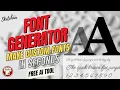 Make Custom Fonts with AI in Seconds AI Font Generator