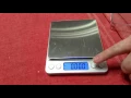 Small Size Digital Scale up to 6 6 pounds grams ounces grains carats