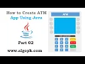 How to create atm machine in java using NetBeans IDE