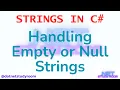 Handling Empty or Null strings in C