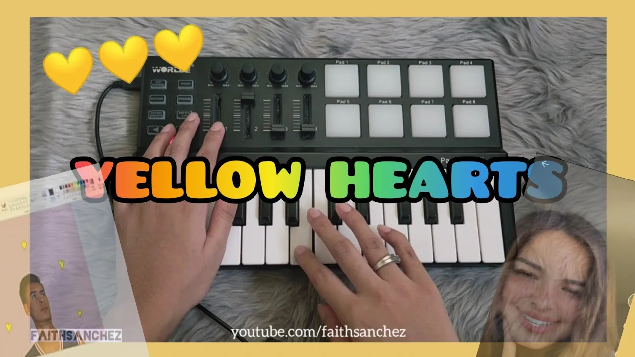 Yellow Hearts - Ant Saunders (Midi Keyboard Cover) [instrumental]