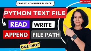 FILE HANDLING - Text File in Python