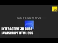 Interactive 3D Cube JavaScript Tutorial