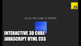 Interactive 3D Cube JavaScript Tutorial