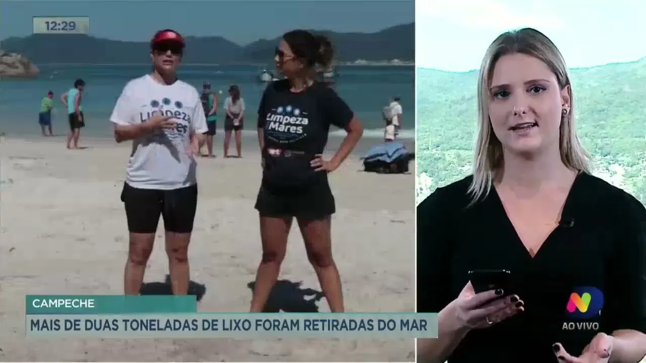 Campeche: mais de duas toneladas de lixo foram retiradas do mar