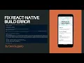 Fixing React Native Error could Not Move Temporary Workspace - Java io uncheckedioexception