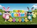 Easter - Dancing Bunnies Rainbow Chicks and Eggs