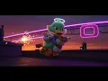 Download Lagu Rooftop Rush: Neon Duckling vs Panda in Mag-Rail Chaos