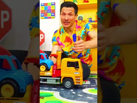 Scène de ravitaillement d’un camion en jeu #shorts #videosenfants #vehicules #scenesdejeu #aventure
