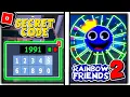 NEW What Is The TOP SECRET CODE RAINBOW FRIEND 2 in RAINBOW FRIENDS - Roblox