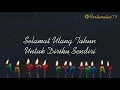 Download Lagu Ucapan selamat ulang tahun untuk diri sendiri