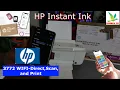 How to Set up Connect HP 3772 To WIFI - Direct Scan Your Document Print HP Instant Ink Process