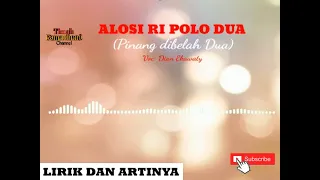 alosi ripolo dua pinang dibelah dua viral lagu bugis lirik dan artinya