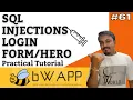 bwapp sql injection login form sql injection vulnerability bwapp tutorial Cyber World Hindi