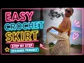 The PERFECT Crochet Beach Skirt Boho Summer Skirt Tutorial