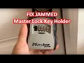 How to Open Jammed Master Lock Key Holder The DIY Guide Ep 136