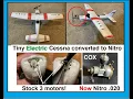 Lagu 3 motor Cessna Converted to Cox .020 Nitro Engine.