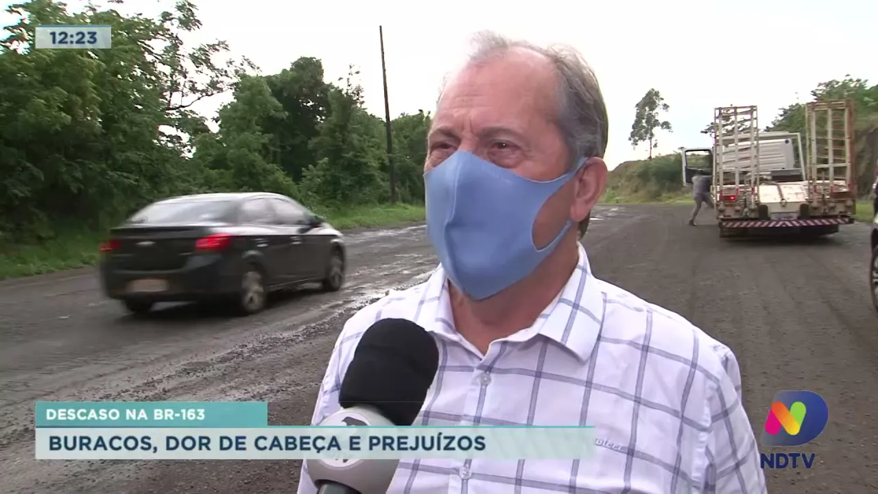 SC Não Pode Parar: buracos, dor de cabeça e prejuízos continuam na BR-163