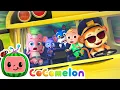Download Lagu Wheels on the Monkey Bus 🚍 Animal Sounds with Friends | NEW 🐵 CoComelon Animal Time