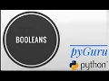 pyBasics 16 Booleans in python pyGuru