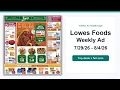 Lowes Foods Weekly Ad 26 - 26 Top Deals