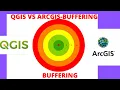 How to create multiple buffers in qgis and arcgis