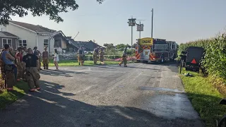 Man injured after building fire explosion in Lebanon County