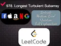 978 Longest Turbulent Subarray Medium Level Interview Question Full Explanation in Python