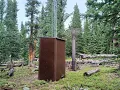 Automated Snow Monitoring SNOTEL on Hoosier Pass in Colorado