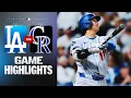 Dodgers vs Rockies Game Highlights 26 MLB Highlights