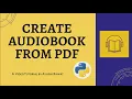 Create Book from any Pdf Python Project Easy Tutorial