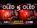 LG C2 OLED evo vs Sony A80J TV Comparison Similar to A80K A80L
