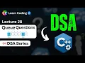 C DSA Queue Leetcode Problems Data Structure Algorithms Part-1