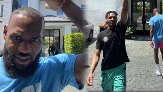 LeBron James Bronny James FULL WORKOUT In Driveway They re HILARIOUS