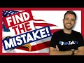ENCUENTRA el ERROR en estas 5 FRASES Eres capaz de detectarlos FIND THE MISTAKES 2023