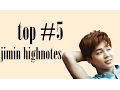 Lagu top #5 jimin live highnotes