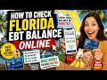 How to check Florida EBT balance online