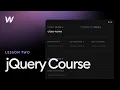 jQuery Builder Course Lesson 2