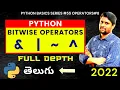 Python Bitwise Operators In Telugu 2022 Python Operators In Telugu Python For Beginners
