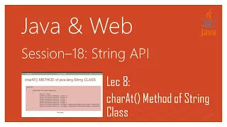 String API in Java charAt Method of java lang String Class in Java