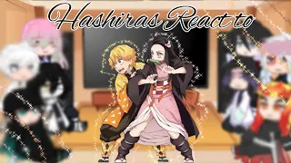 hashiras react to zenitsu x nezuko anime demonslayer hashira nezukoxzenitsu gacha capcut