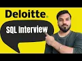 Deloitte SQL Interview Problem