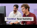 Evidence-Based Assessment The Validity of the ConMat Tests