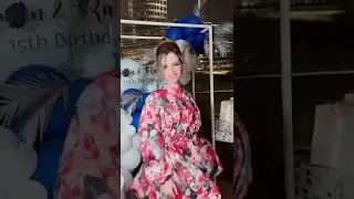 اطلالة لين محمد من عيد ميلاد روان وريان تيك توك لين محمد لين محمد لاناولين روان ريان 