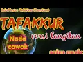 Download Lagu Karaoke TAFAKKUR Langitan nada cowok ( lirik tanpa vokal ) Korg Pa700 || aziza music