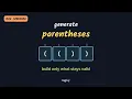 Generate Parentheses LeetCode Medium Python Logixy